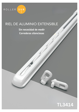 Imagen de Riel Aluminio Extensible TL3414 -  PRE-VENTA